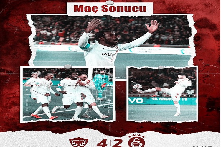 Özet: Hatayspor 4-2 Galatasaray maçı geniş özeti ve golleri izle Bein Sports Lig Tv Hatay Gs maç sonucu