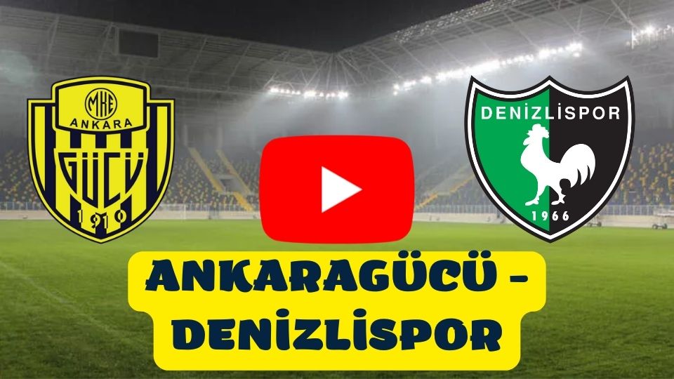 Ankaragücü Denizlispor maçı canlı izle TRT Spor şifresiz canlı yayın Ankara Denizli canlı maç izle linki