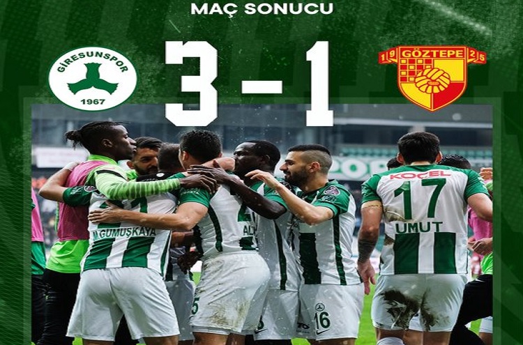 Giresunspor 3-1 Göztepe maç özeti ve golleri izle Bein Sport Lig Tv Giresun GZT maç sonucu