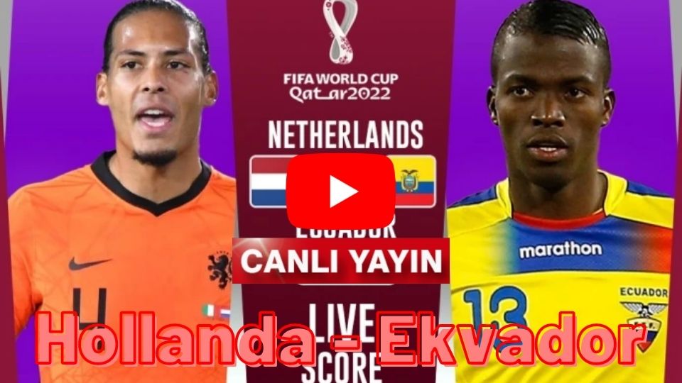 TRT 4K Selçuk Spor Tv Hollanda Ekvador maçı canlı izle Şifresiz TRT 1 Justin Tv Canlı yayın Hollanda Ekvador canlı izle linki
