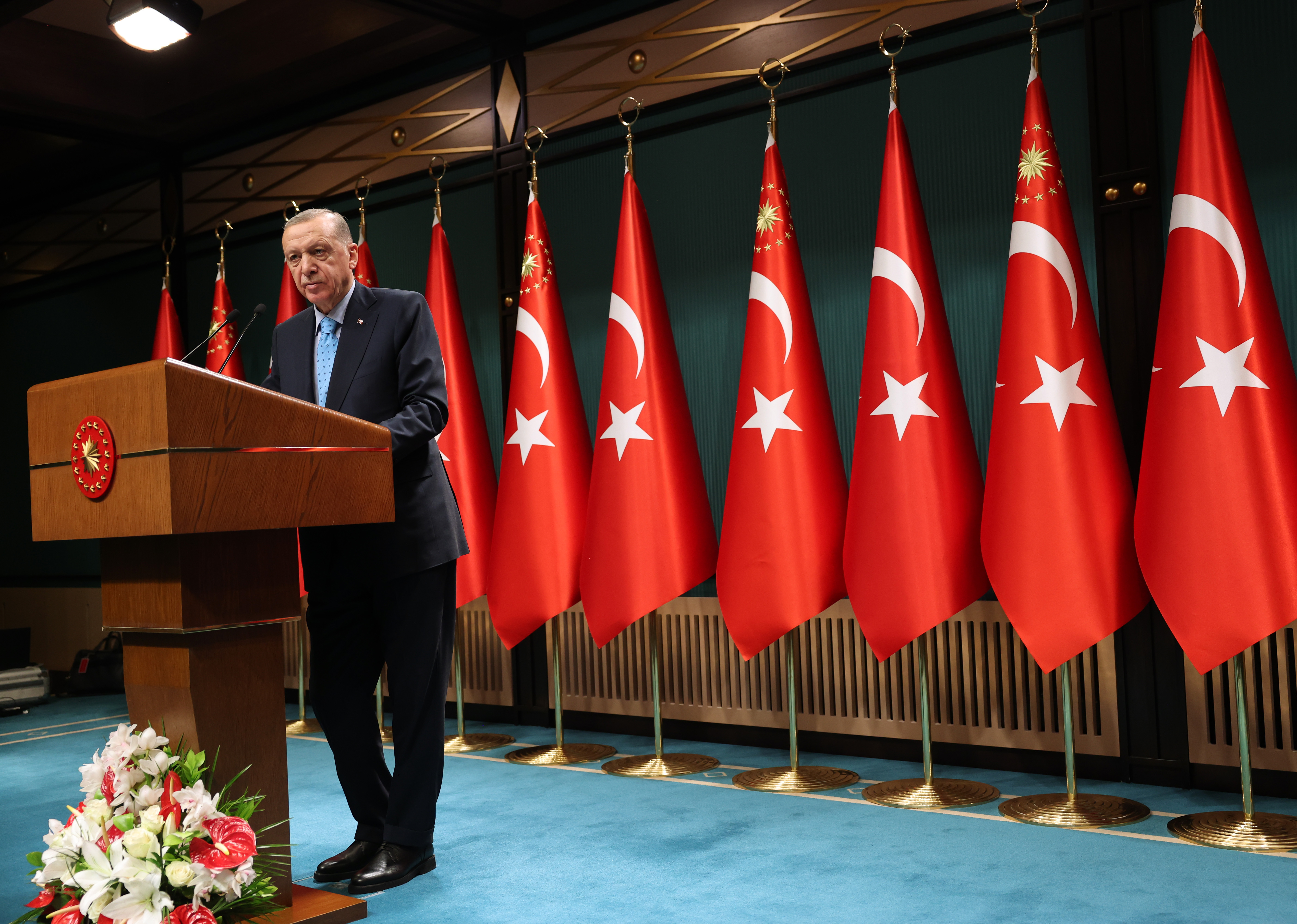 Cumhurbaşkanı Erdoğan, Kabine Toplantısı'nın ardından millete seslendi:(1)