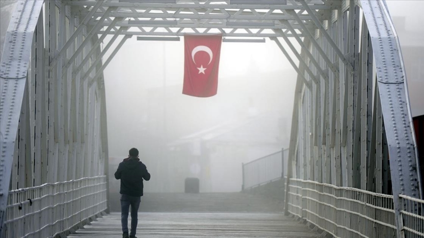 Ardahan'da sis ve kırağı etkili oldu